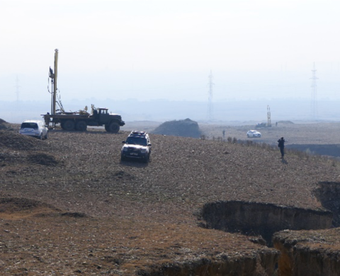 Engineering-geological survey for a solar power plant project